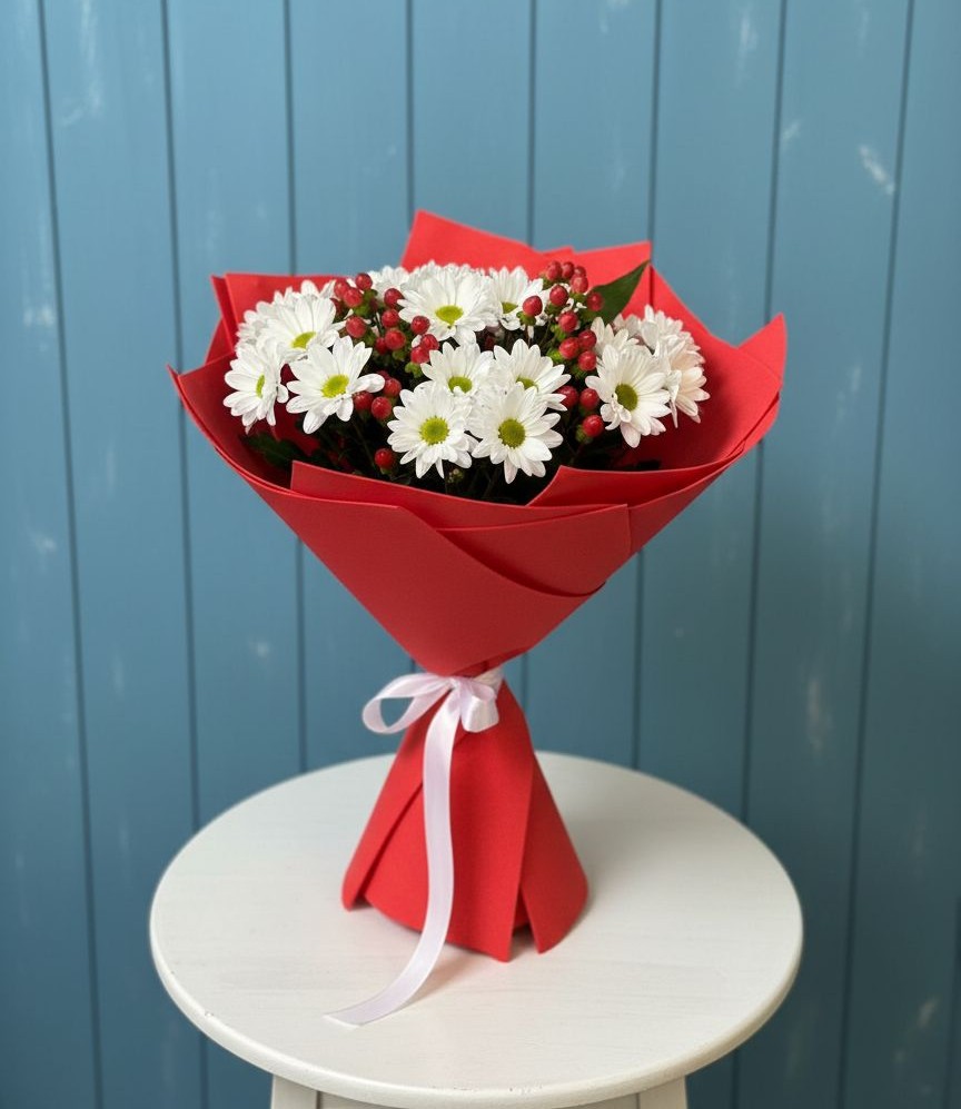 Букет цветов из: Хризантемы в Поселок совхоза Буденновец