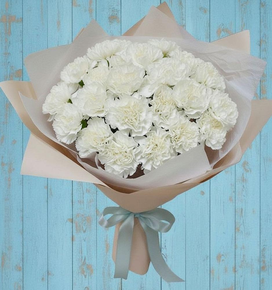 Букет цветов из: Гвоздики в Поселок совхоза Буденновец