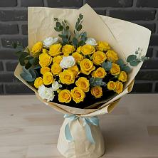 Букет цветов из:  Розы в Поселок совхоза Буденновец