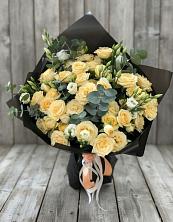 Букет цветов из:  Розы и Лизиантусы в Поселок совхоза Буденновец