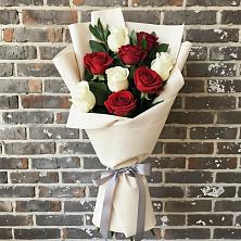 Букет цветов из:  Розы в Поселок совхоза Буденновец