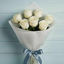 Букет 7 Белых роз Эдлесс Лав в Поселок совхоза Буденновец