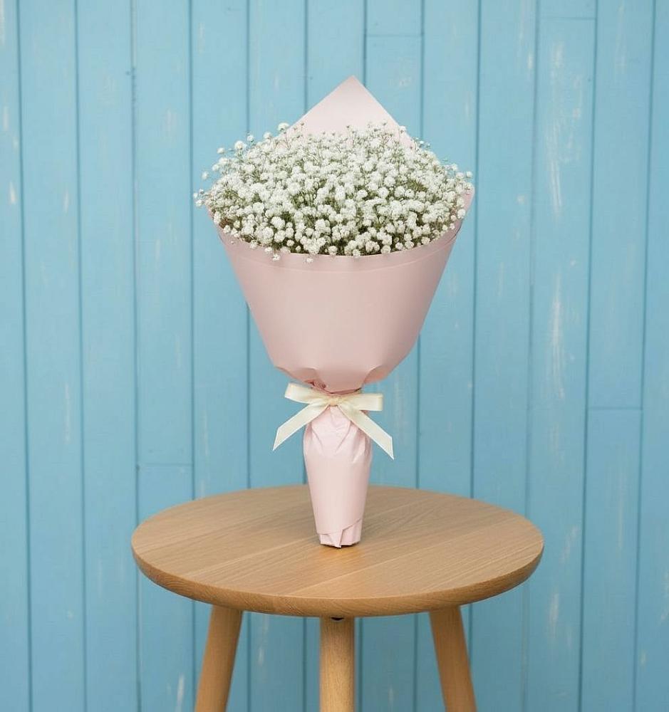 Букет цветов из: Гипсофила в Поселок совхоза Буденновец