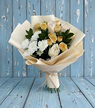 Букет цветов из:  Розы и Хризантемы #REPLACE_PRED# Поселок совхоза Буденновец