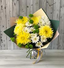Букет цветов из:  Хризантемы в Поселок совхоза Буденновец