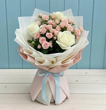 Букет цветов из:  Розы в Поселок совхоза Буденновец