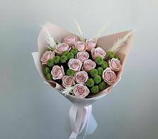 Букет цветов из:  Розы и Хризантемы #REPLACE_PRED# Поселок совхоза Буденновец