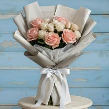 Букет цветов из:  Розы в Поселок совхоза Буденновец