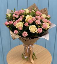 Букет цветов из:  Розы в Поселок совхоза Буденновец