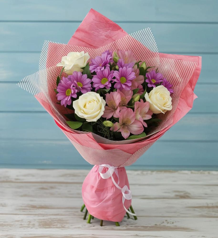 Букет цветов из: Герберы в Поселок совхоза Буденновец