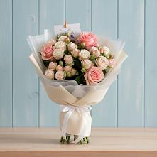 Букет цветов из:  Розы в Поселок совхоза Буденновец