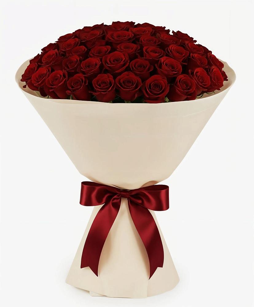 Букет 101 Бордовая роза Блэк Бакарра в Поселок совхоза Буденновец