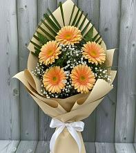 Букет цветов из:  Герберы #REPLACE_PRED# Поселок совхоза Буденновец
