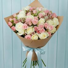 Букет цветов из:  Розы в Поселок совхоза Буденновец