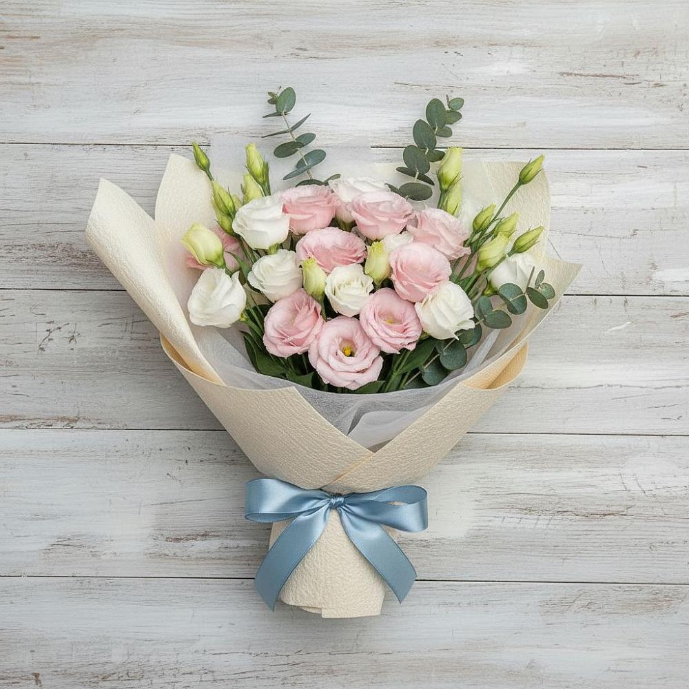 Букет цветов из: Лизиантусы в Поселок совхоза Буденновец